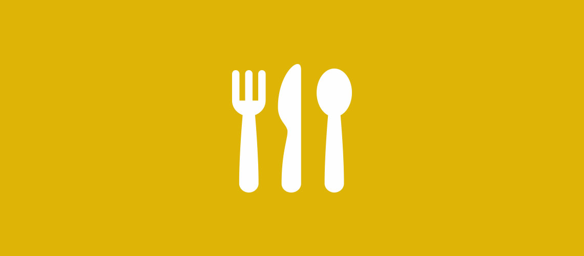 cafeteria, meal and menu icon