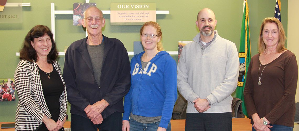 2018 Board Members Donna Sinclair, Ron Dinius, Teresa Lees, Cory Chase and Elaine Pfeifer