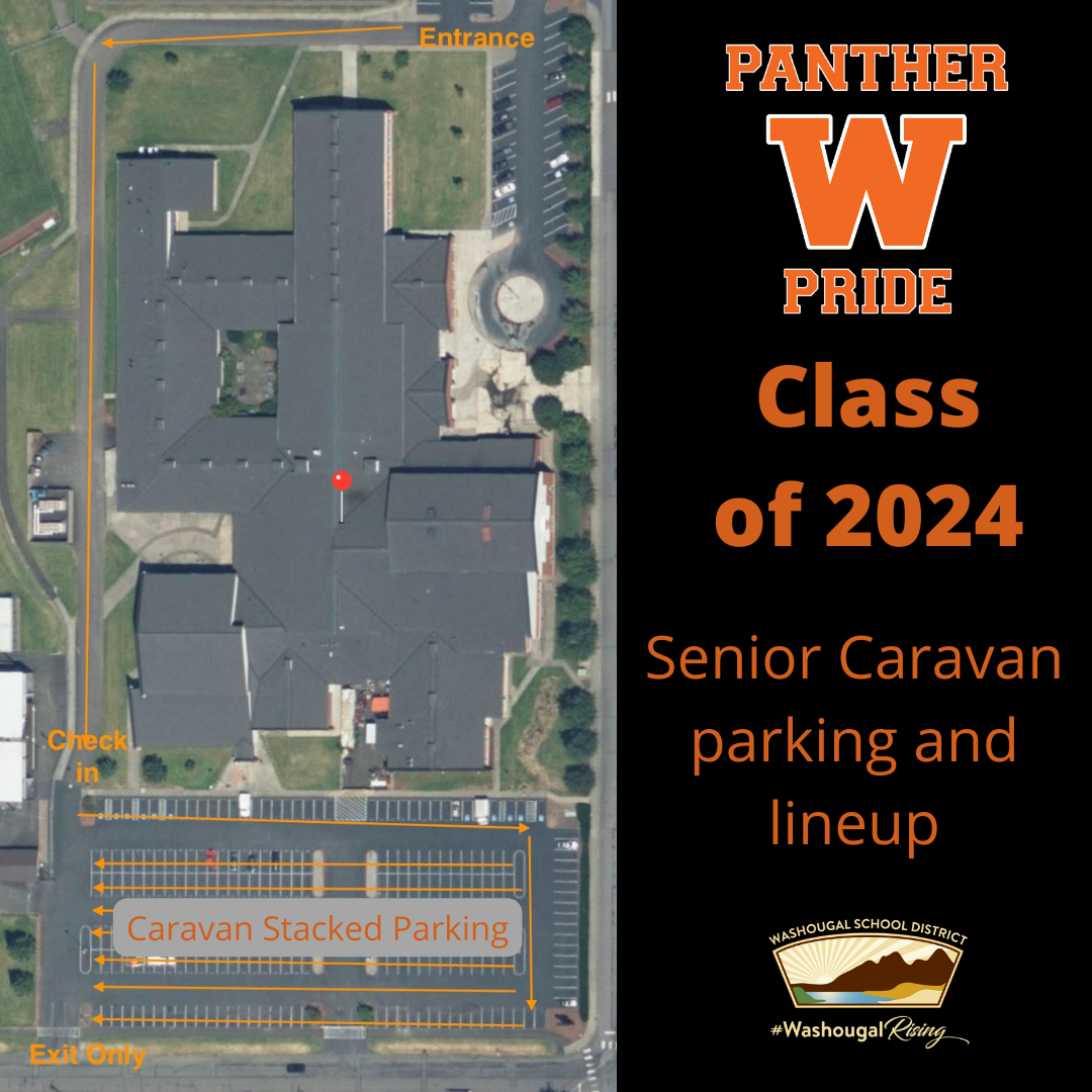 Senior caravan line up at WHS
